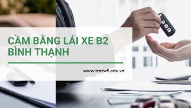 cầm bằng lái xe b2 bình thạnh