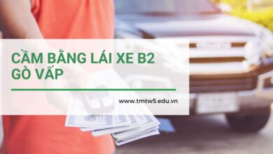 cầm bằng lái xe b2 gò vấp