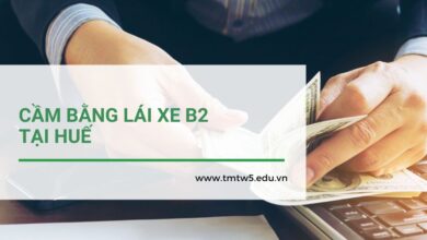 cầm bằng lái xe B2 tại Huế