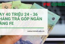 VAY 40 TRIỆU 24 - 36 THÁNG TRẢ GÓP NGÂN HÀNG FE