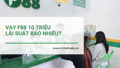 Vay F88 10 triệu lãi suất bao nhiêu